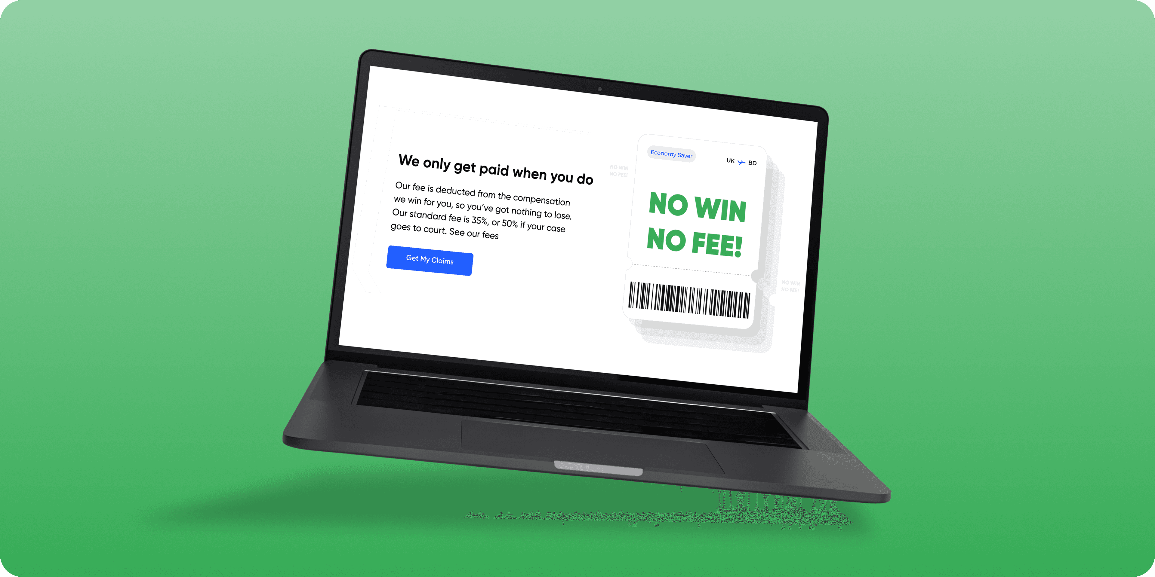 Get My Claims website and claims workflow
